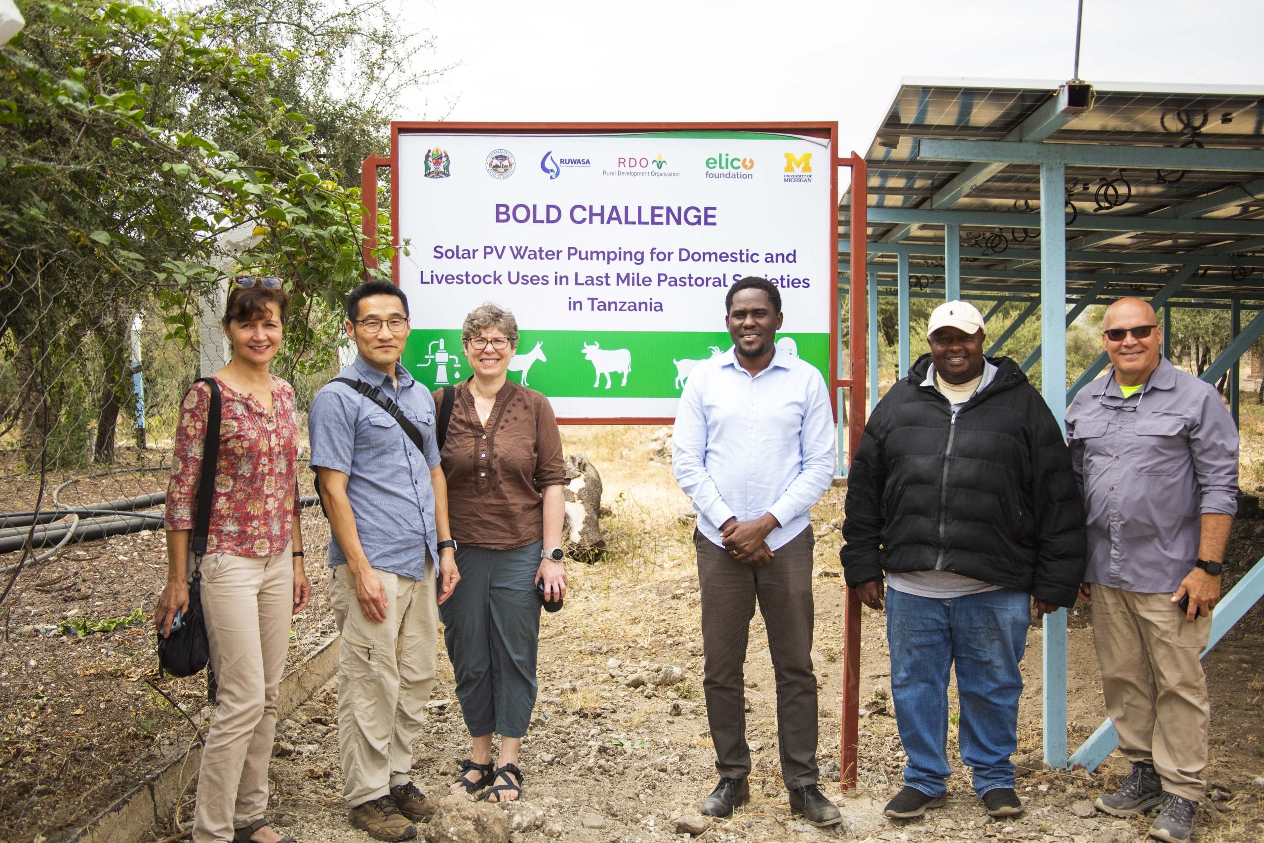 Kelly Askew, Brian Min, Aline Cotel, Sisty Massawe, Monduli District Water Engineer Neville Msaki and ReCon Corp John Maxwell | July, 2026