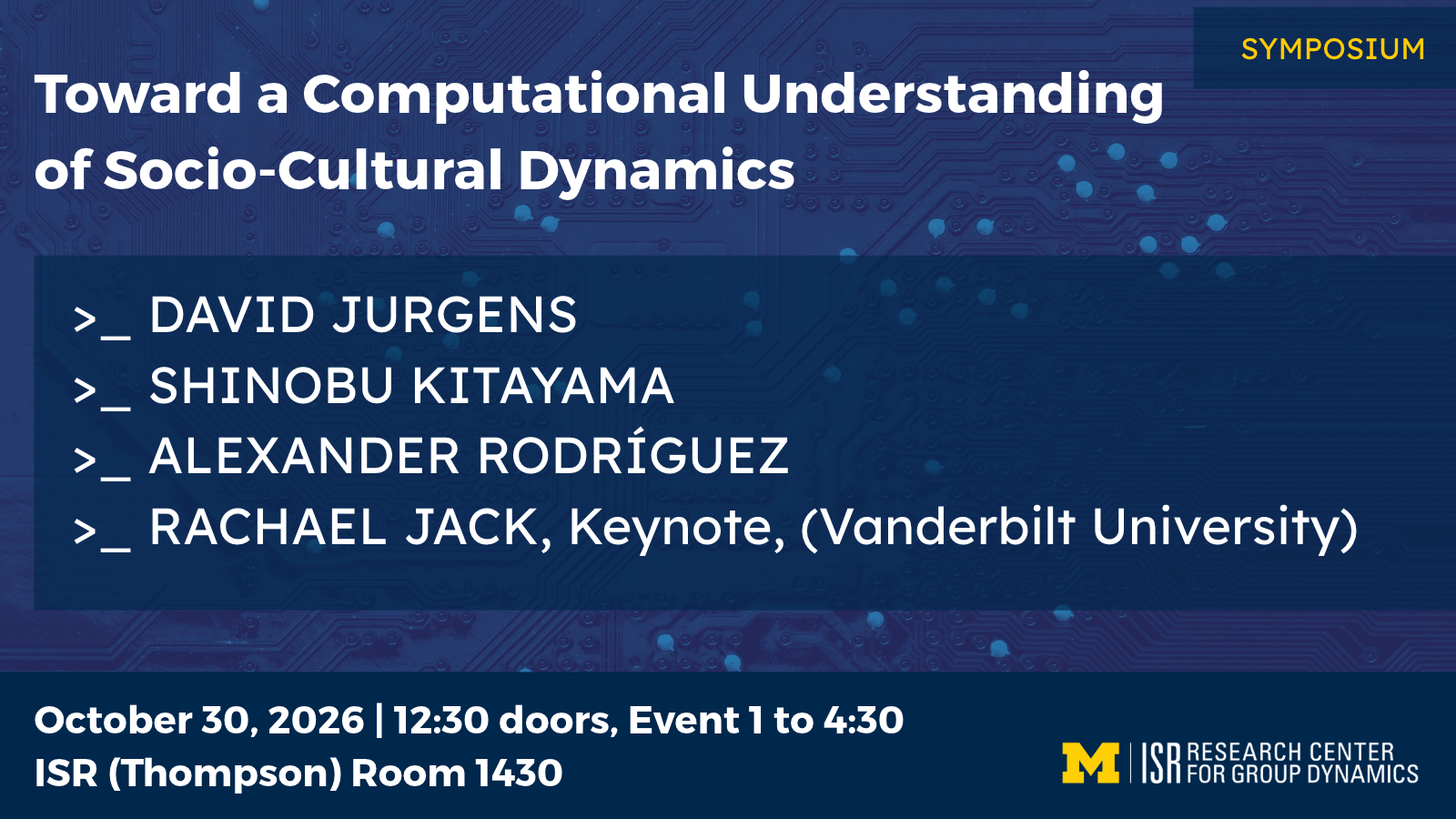 Toward a Computational Understanding of Social and Cultural Dyanmics
